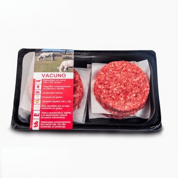 Hamburguesas de vacuno en blister